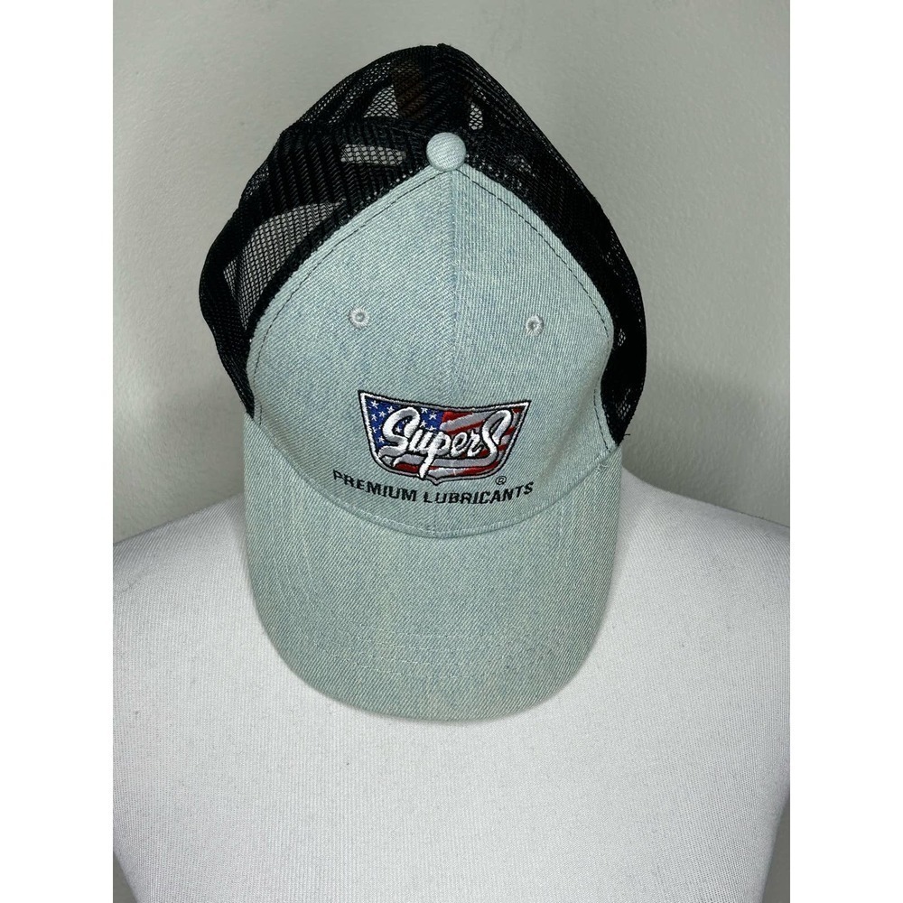 Vintage Super S Premium Lubricants Snapback Trucker Cap - Picture 2 of 7